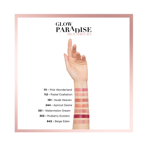 L'Oréal Paris Glow Paradise Balm-in-Lipstick - Işıltı Veren Ruj 353 Mulberry Ecstatic