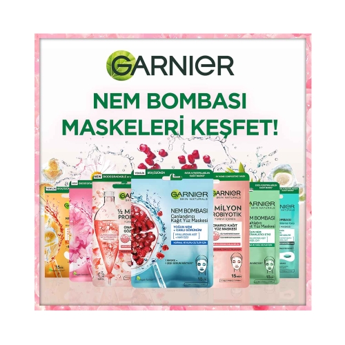 Garnier 2 Milyon Probiyotik Türevi İçeren Onarıcı Kağıt Yüz Maskesi