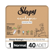 Sleepy Ecologic Premium Plus Günlük Ped Normal 40 Adet