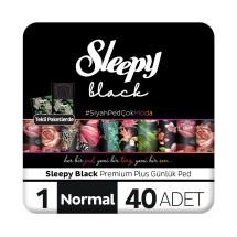Sleepy Black Premium Plus Günlük Ped Normal 40 Adet