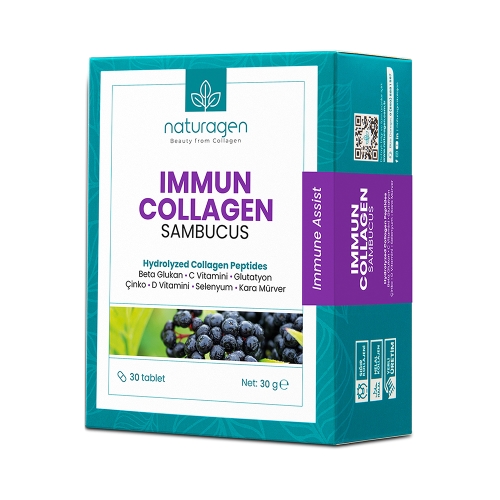 Naturagen Immun Kolajen Sambucus(Karamürver) Immune Assist - 30 Tablet