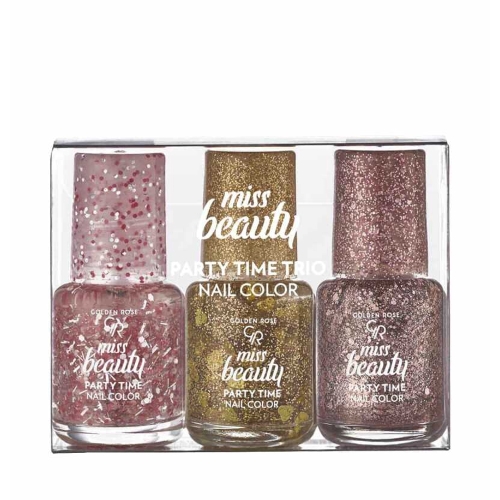 Golden Rose Miss Beauty Party Time Trio Nail Colors