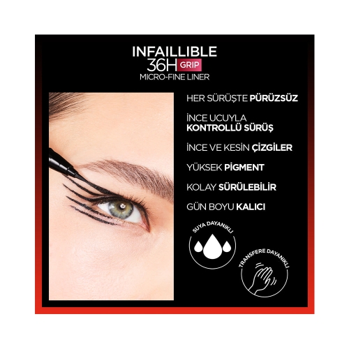L'Oréal Paris Infaillible 36H Grip Micro Fine Eyeliner 02 Smokey Earth