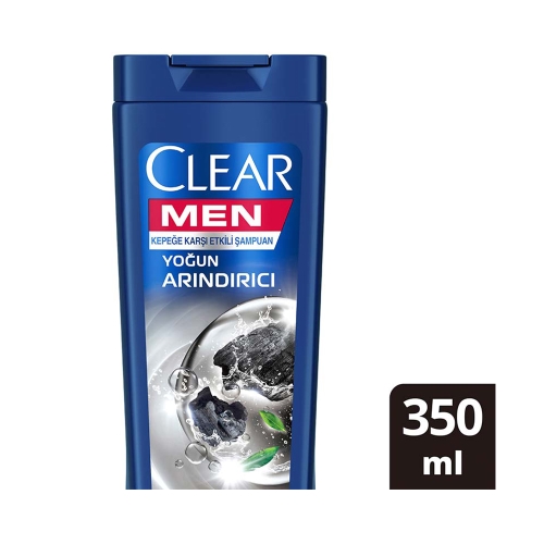 Clear Men Yoğun Arındırıcı Kömür Kepeğe Karşı Etkili Şampuan 350 Ml