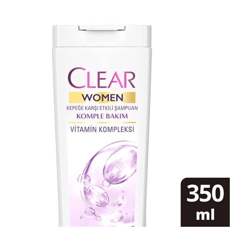 Clear Women Komple Bakım Vitamin Kompleksi Kepeğe Karşı Etkili Şampuan 350 Ml