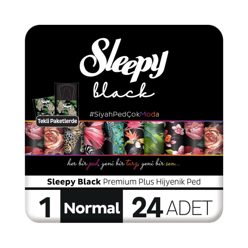 Sleepy Black Super Eco Normal 24'Lü