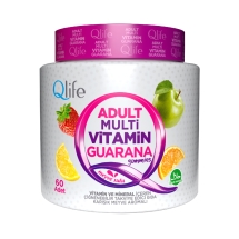 Qlife Adult Multivitamin Guarana Gummies 60 Adet