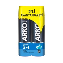 Arko Men Cool Serinletici Tıraş Jeli 2'li Avantaj Paketi 200+200 Ml