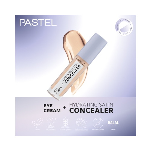 Pastel Eye Cream + Hydrating Satin Concealer - Göz kremi + Göz Altı Kapatıcısı 61 Vanilla