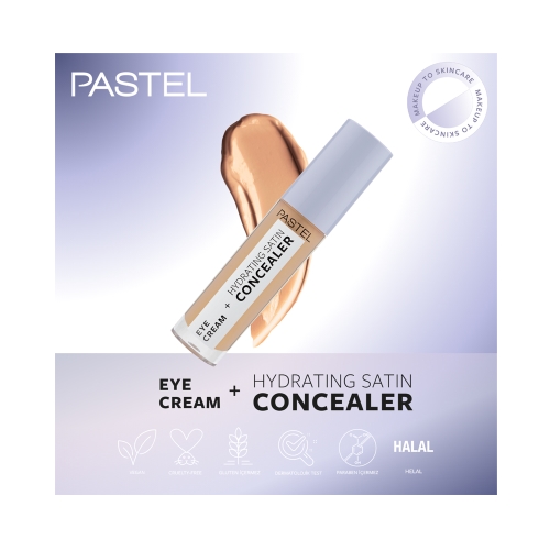 Pastel Eye Cream + Hydrating Satin Concealer - Göz kremi + Göz Altı Kapatıcısı 66 Deep Medium