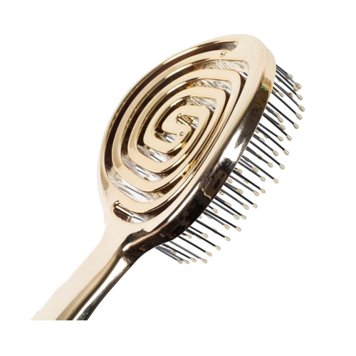 Nascita 3D Flexi Kontrol Açma-Tarama Saç Fırçası - Altın