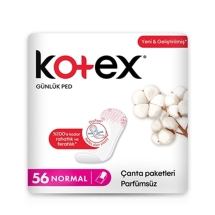 Kotex Normal Günlük Ped 56'Lü Parfümsüz