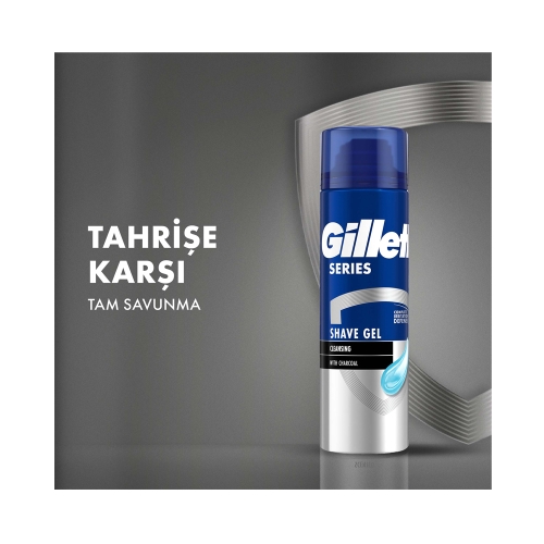 Gillette Series Jel Charcoal Skin Clean 200 Ml