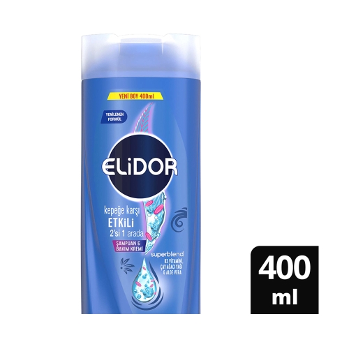 Elidor Kepeğe Karşı Etkili 2In1 Şampuan 400 Ml