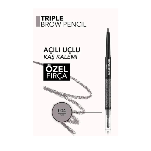 Flormar Triple Brow Pencil Ebp - 004 Ash