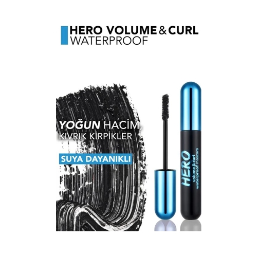 Flormar Hero Volume & Curl Waterproof Mascara
