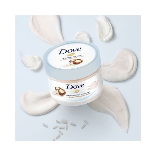 Dove Vücut Peelingi Macademia Fındığı & Pirinç Sütü 225 Ml